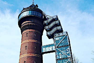 Aquarius Wassermuseum im Ruhrgebiet, das Bild zeigt den Wasserturm in dem das Museum angesiedelt ist