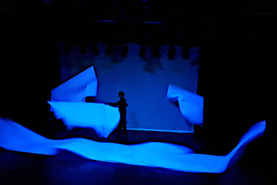Thealozzi-Theater in Bochum. Das Bild zeigt die Vorstellung der Sturm.